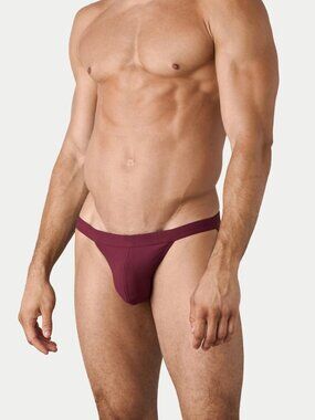 Men's Awry Oasis Maroon Swim Tanga / Bikini XL NWOT